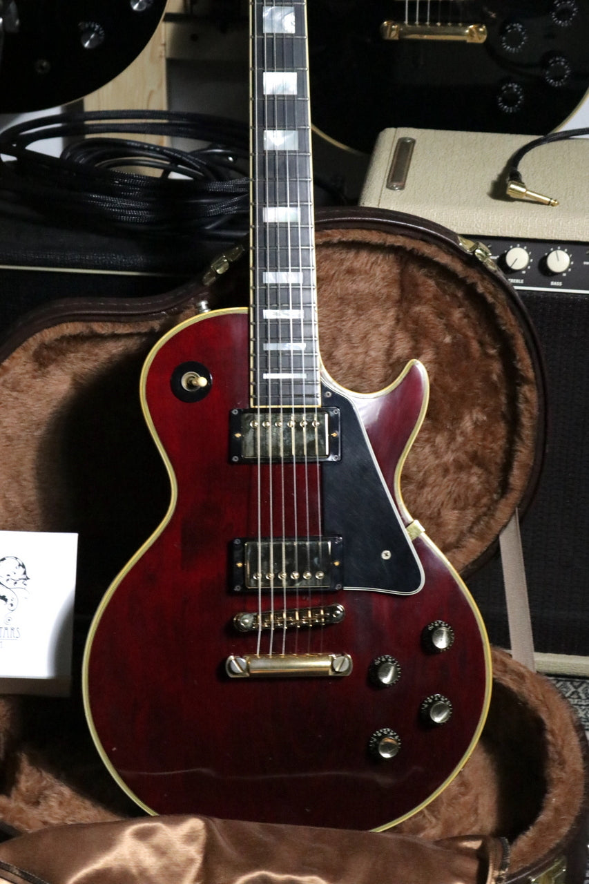 Gibson Les Paul Custom 1976 Wine Red w/ Monty's Guitars Full Monty Humbucker Pickups Gold