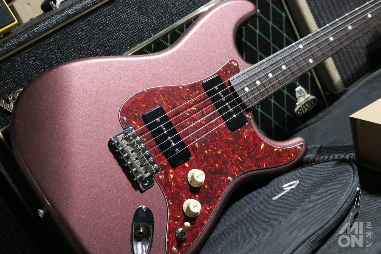 Fender Japan ST62-TX Matching Head Burgundy Mist w/ Monty's Leviathan P90 Set