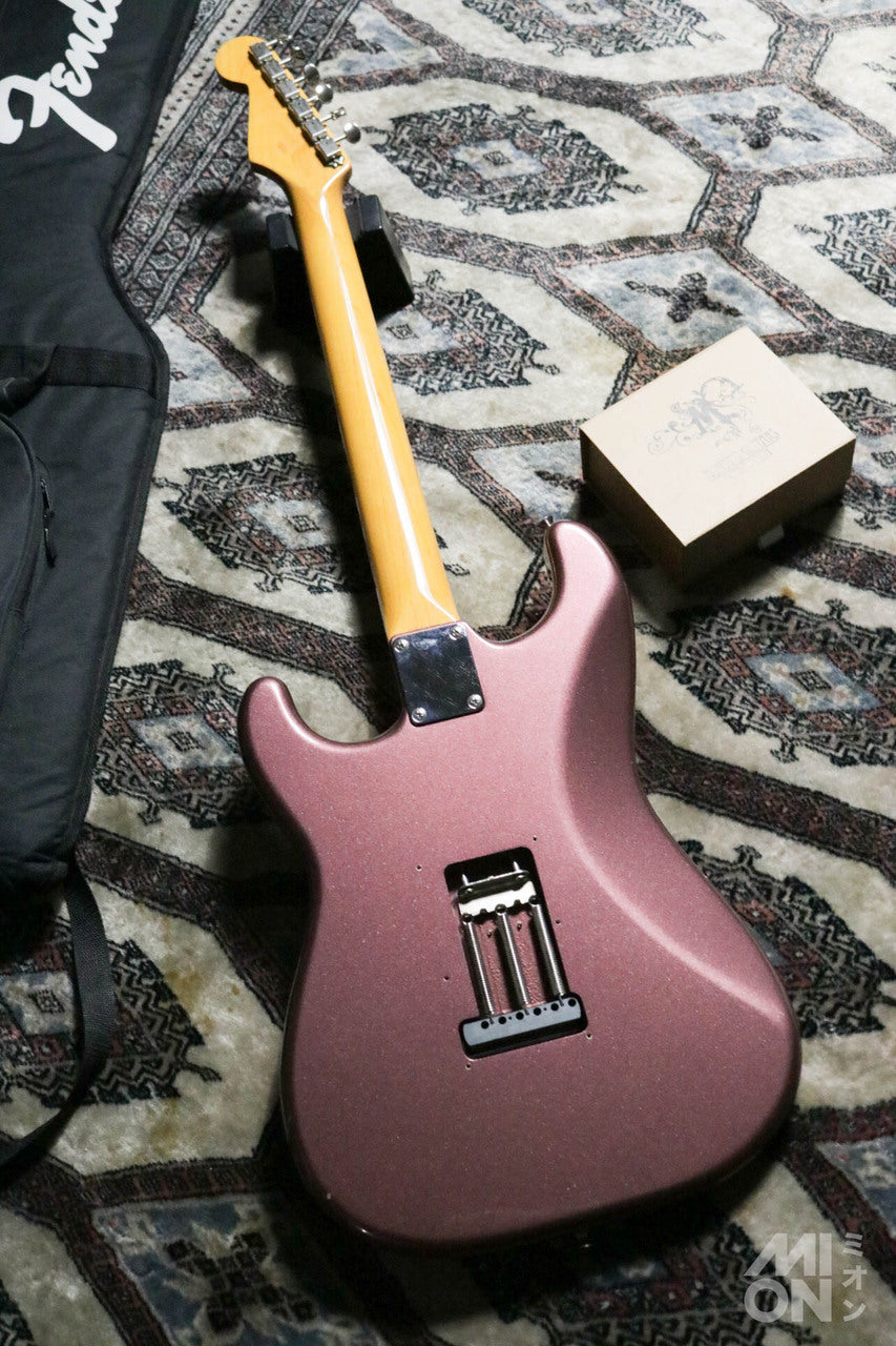 Fender Japan ST62-TX Matching Head Burgundy Mist w/ Monty's Guitars Leviathan P90 Set