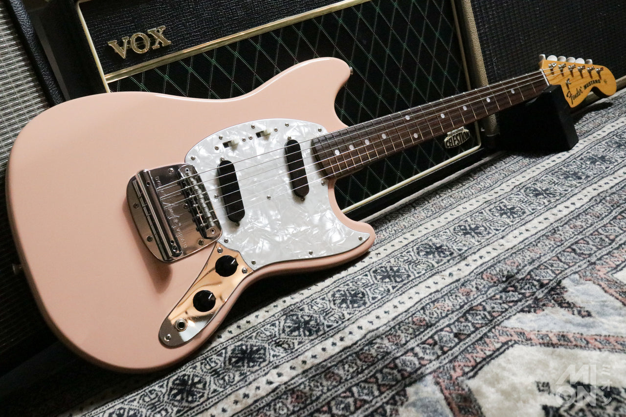 Fender Japan MG69-65 Mustang Shell Pink