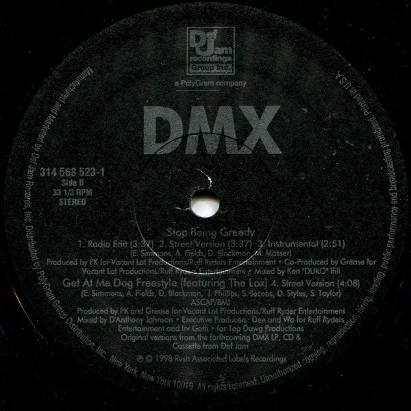 DMX - Get At Me Dog (12", Single)