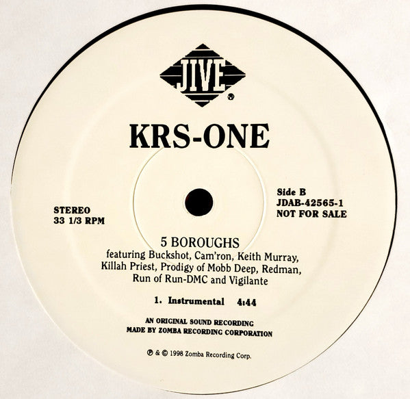 KRS-One - 5 Boroughs (12", Single)