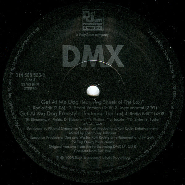 DMX - Get At Me Dog (12", Single)