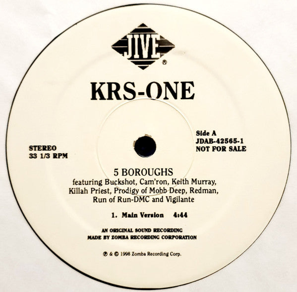 KRS-One - 5 Boroughs (12", Single)
