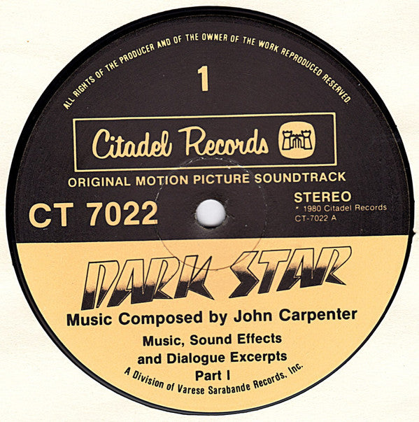 Dark Star (Original Motion Picture Soundtrack)
