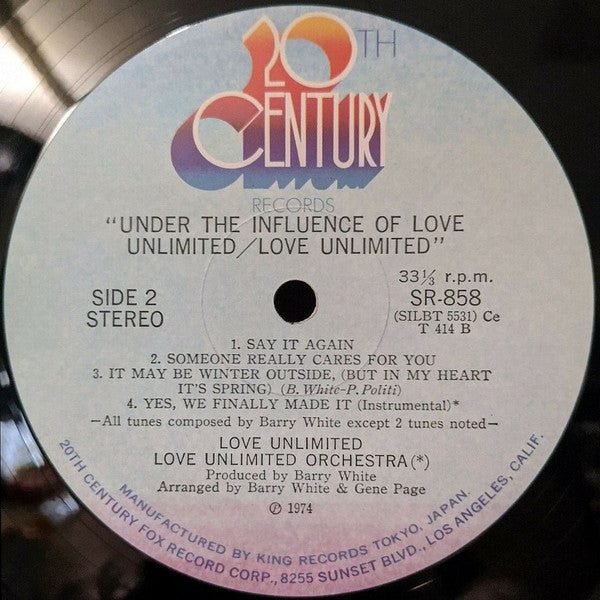 Love Unlimited - Under The Influence Of Love Unlimited (LP, Album)