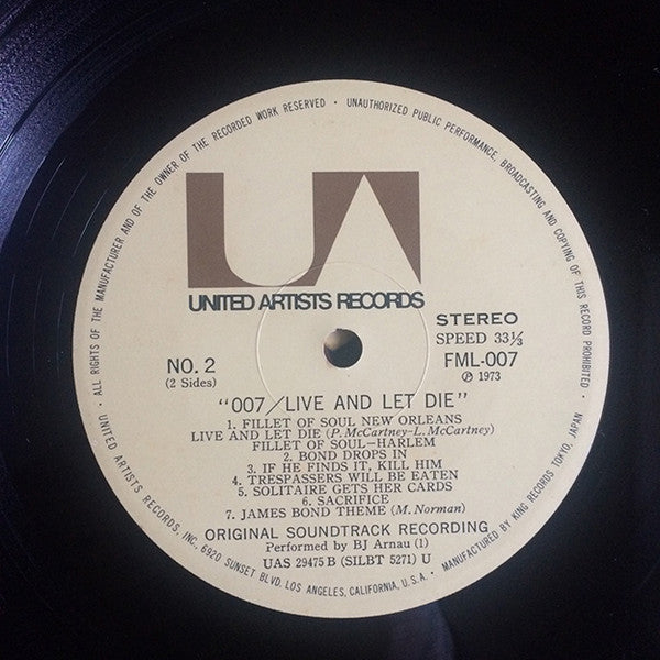 007/死ぬのは奴らだ = Live And Let Die (Original Motion Picture Soundtrack)