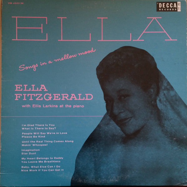 Ella Fitzgerald - Ella - Songs In A Mellow Mood (LP, Album, Reissue, Mono) - Very Good Plus (VG+) / Very Good (VG)