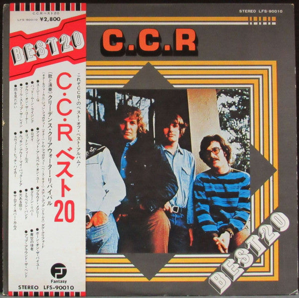 Creedence Clearwater Revival - C.C.R. Best 20 (LP, Compilation, Stereo) - Good Plus (G+) / Very Good Plus (VG+)