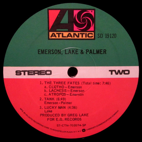Emerson, Lake & Palmer - Emerson, Lake & Palmer (LP, Album, RE)