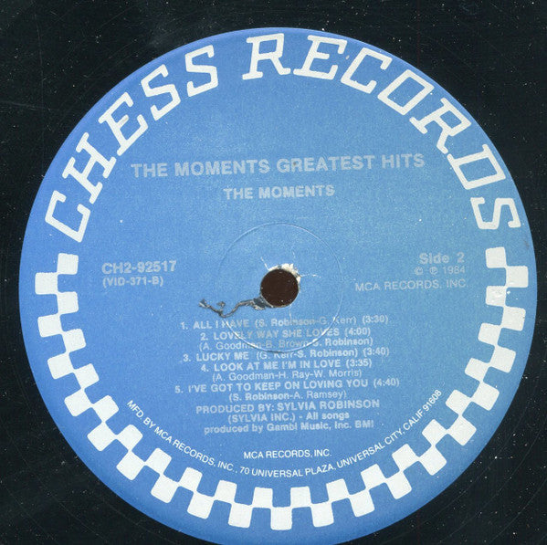 The Moments Greatest Hits