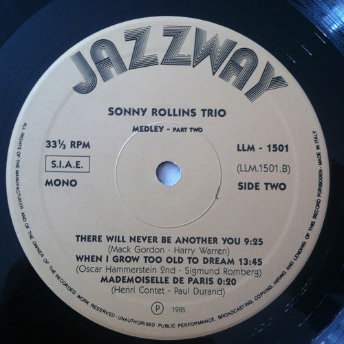 Sonny Rollins - In Paris (LP, Album, Mono)