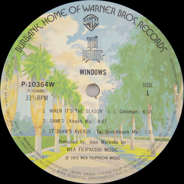 Taï Phong - Windows (3xLP, Album) - Very Good Plus (VG+) / Very Good Plus (VG+)