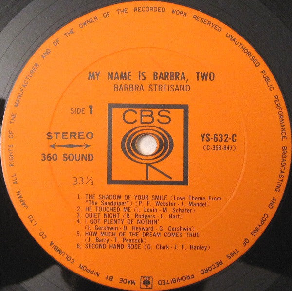 My Name Is Barbra, Two...