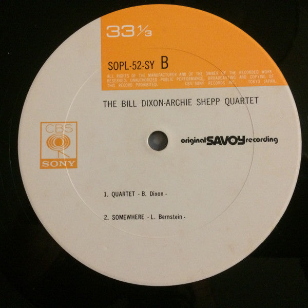 The Archie Shepp-Bill Dixon Quartet