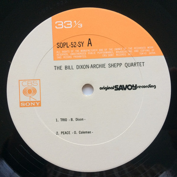 The Archie Shepp-Bill Dixon Quartet