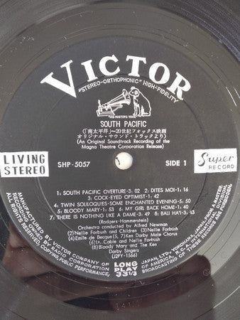 Rodgers & Hammerstein - South Pacific = 南太平洋 (LP, Album, Mono) - Very Good (VG) / Good Plus (G+)