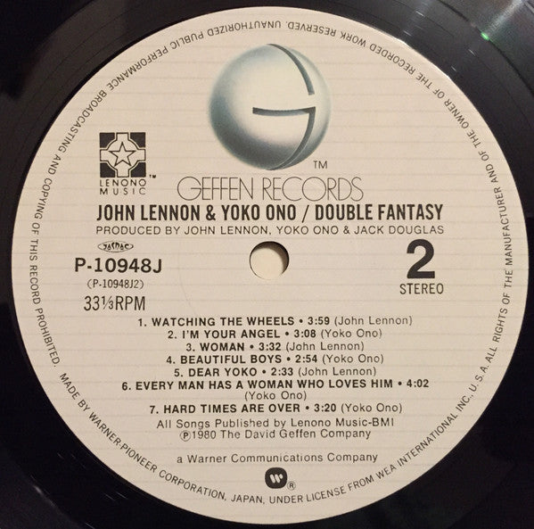 John Lennon & Yoko Ono - Double Fantasy (LP, Album, 1st)