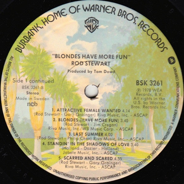 Rod Stewart - Blondes Have More Fun (LP, Album, Gat)
