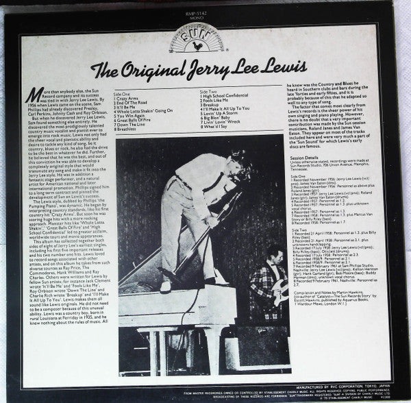 Jerry Lee Lewis - The Original Jerry Lee Lewis (3xLP, Compilation, Mono) - Very Good Plus (VG+) / Very Good Plus (VG+)