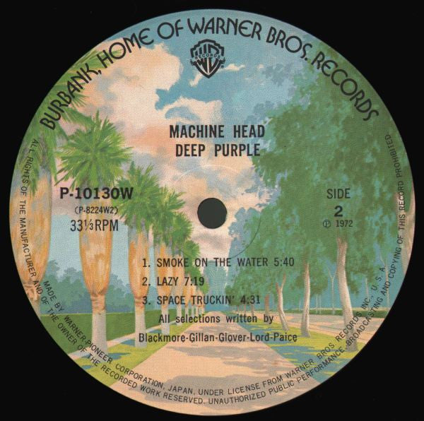 Deep Purple - Machine Head (LP, Album, RE, Gat)