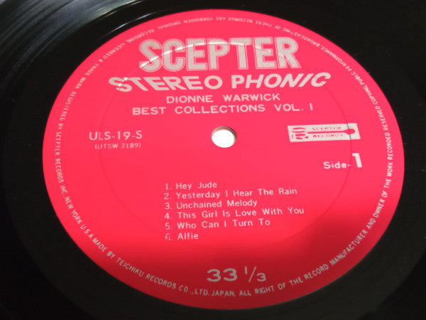 Dionne Warwick - Best Collections (LP, Compilation, Limited Edition) - Very Good (VG) / Very Good Plus (VG+)