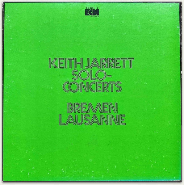 Keith Jarrett - Solo Concerts: Bremen / Lausanne (LP, Album) - Very Good Plus (VG+) / Very Good Plus (VG+)