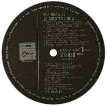 The Beatles - 20 Greatest Hits (2xLP, Compilation) - Very Good (VG) / Very Good Plus (VG+)