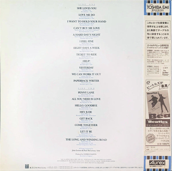 The Beatles - 20 Greatest Hits (2xLP, Compilation) - Very Good (VG) / Very Good Plus (VG+)