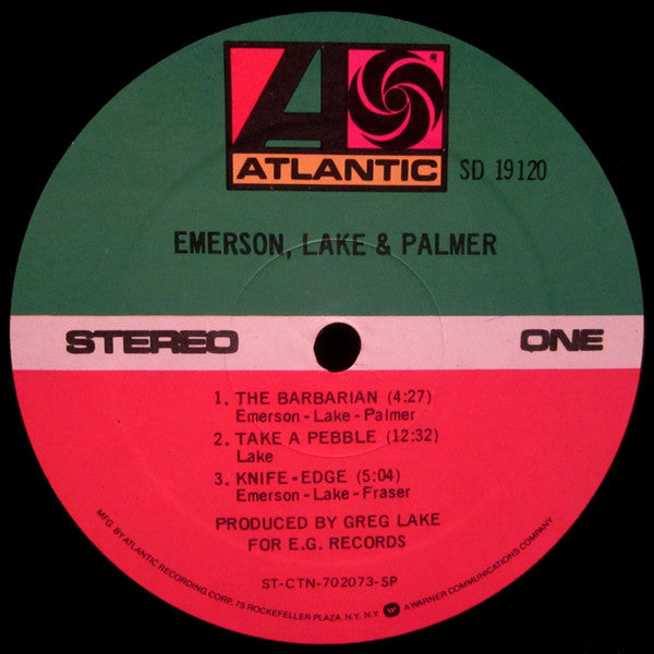 Emerson, Lake & Palmer - Emerson, Lake & Palmer (LP, Album, RE)