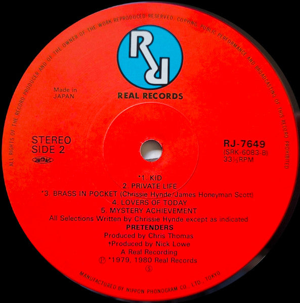 Pretenders* - Pretenders (LP, Album)