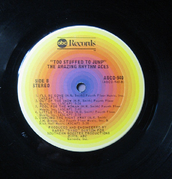 The Amazing Rhythm Aces - Too Stuffed To Jump (3xLP, Album) - Good Plus (G+) / Very Good (VG)