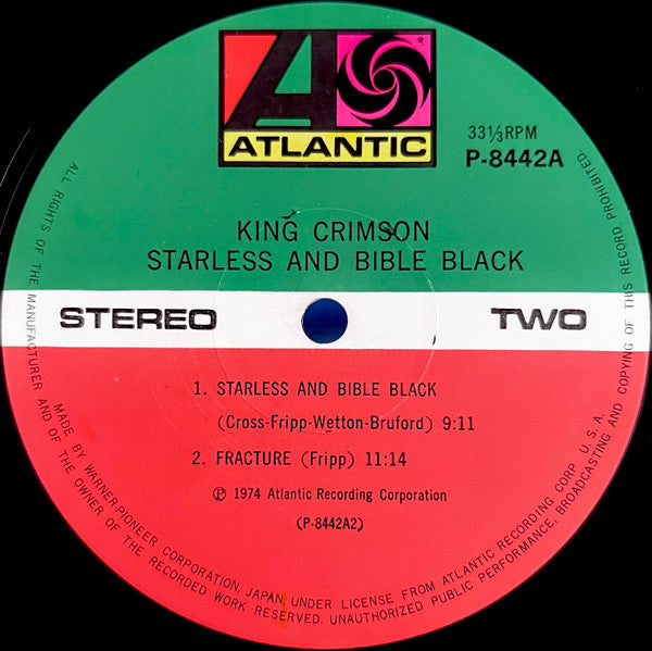 King Crimson - Starless And Bible Black = 暗黒の世界 (3xLP, Album) - Very Good Plus (VG+) / Very Good (VG)