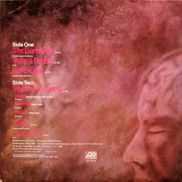 Emerson, Lake & Palmer - Emerson, Lake & Palmer (LP, Album, RE)