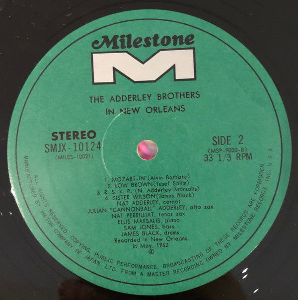 The Adderley Brothers In New Orleans