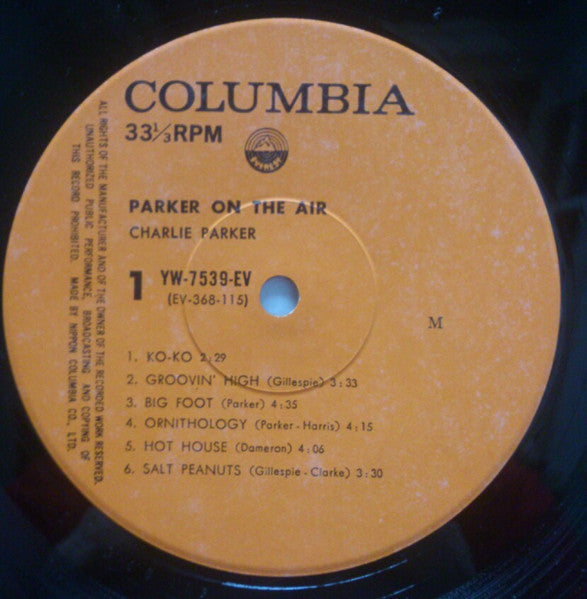 Charlie Parker - Parker On The Air (2xLP, Comp, Mono)