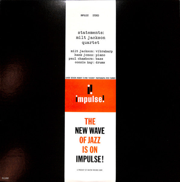 The Milt Jackson Quartet - Statements (LP, Album, Reissue, Stereo) - Near Mint (NM or M-) / Good Plus (G+)