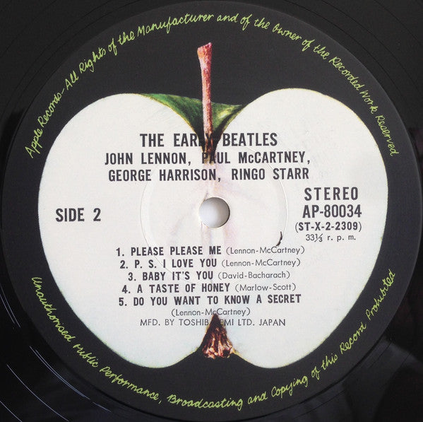 The Beatles - The Early Beatles (LP, Album, Comp, RE, Gat)