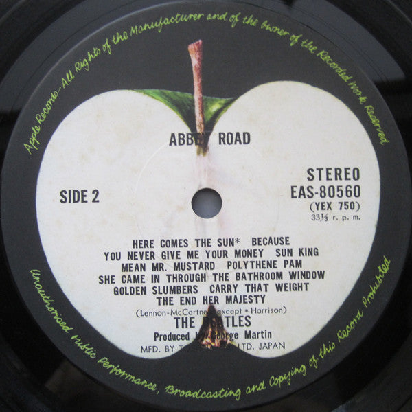 The Beatles - Abbey Road = アビイ・ロード (LP, Album, Reissue, Stereo) - Very Good Plus (VG+) / Very Good Plus (VG+)