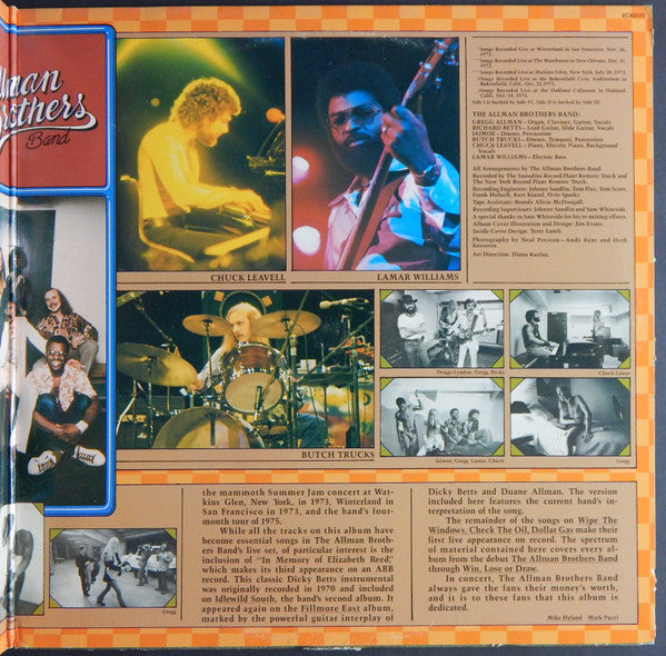 The Allman Brothers Band - Wipe The Windows, Check The Oil, Dollar Gas (3xLP, Album) - Very Good Plus (VG+) / Good Plus (G+)