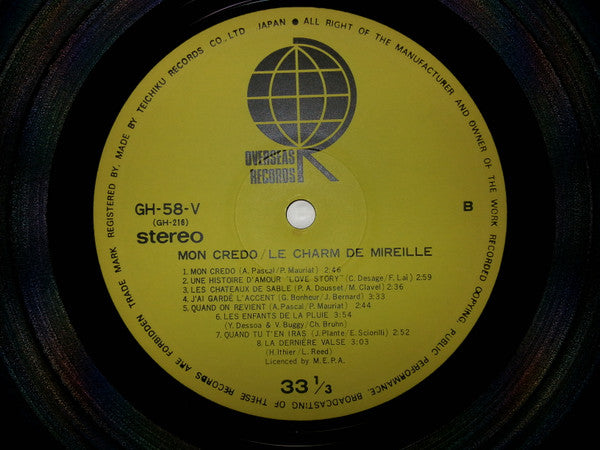 Mon Credo / Le Charm De Mireille