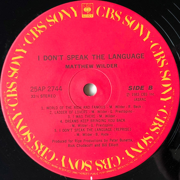 I Don't Speak The Language
