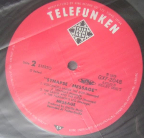 Message (3) - Synapse (LP, Album, RE)