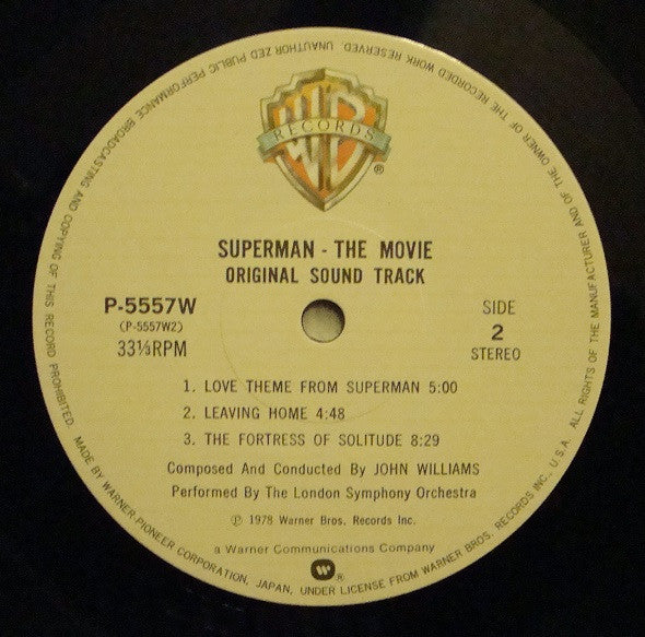 John Williams (4) - Superman The Movie (Original Sound Track)(LP, A...