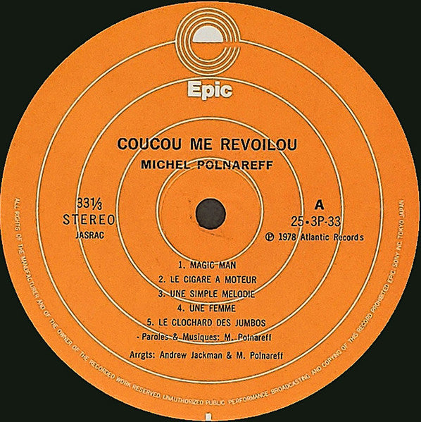 Michel Polnareff - Coucou Me Revoilou (LP, Album)