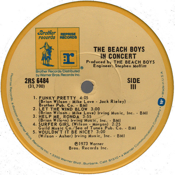 The Beach Boys In Concert