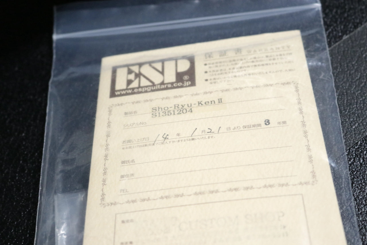 ESP Sho-Ryu-Ken II (NIGHTMARE Sakito Model) [Made to order]