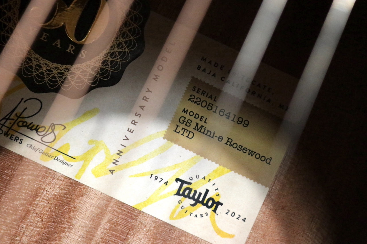 Taylor 50 Anniversary GS Mini-e Rosewood LTD [Taylor-certified repairman worker]