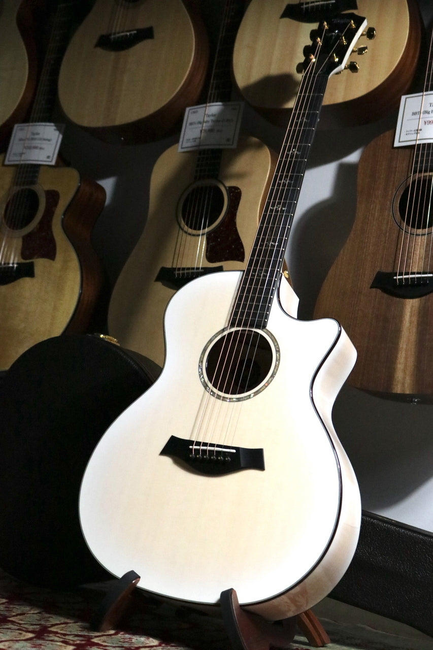 Taylor 50th Anniversary 614ce LTD Trans White with Edgeburst 2024 Limited [Taylor-certified repairman store]