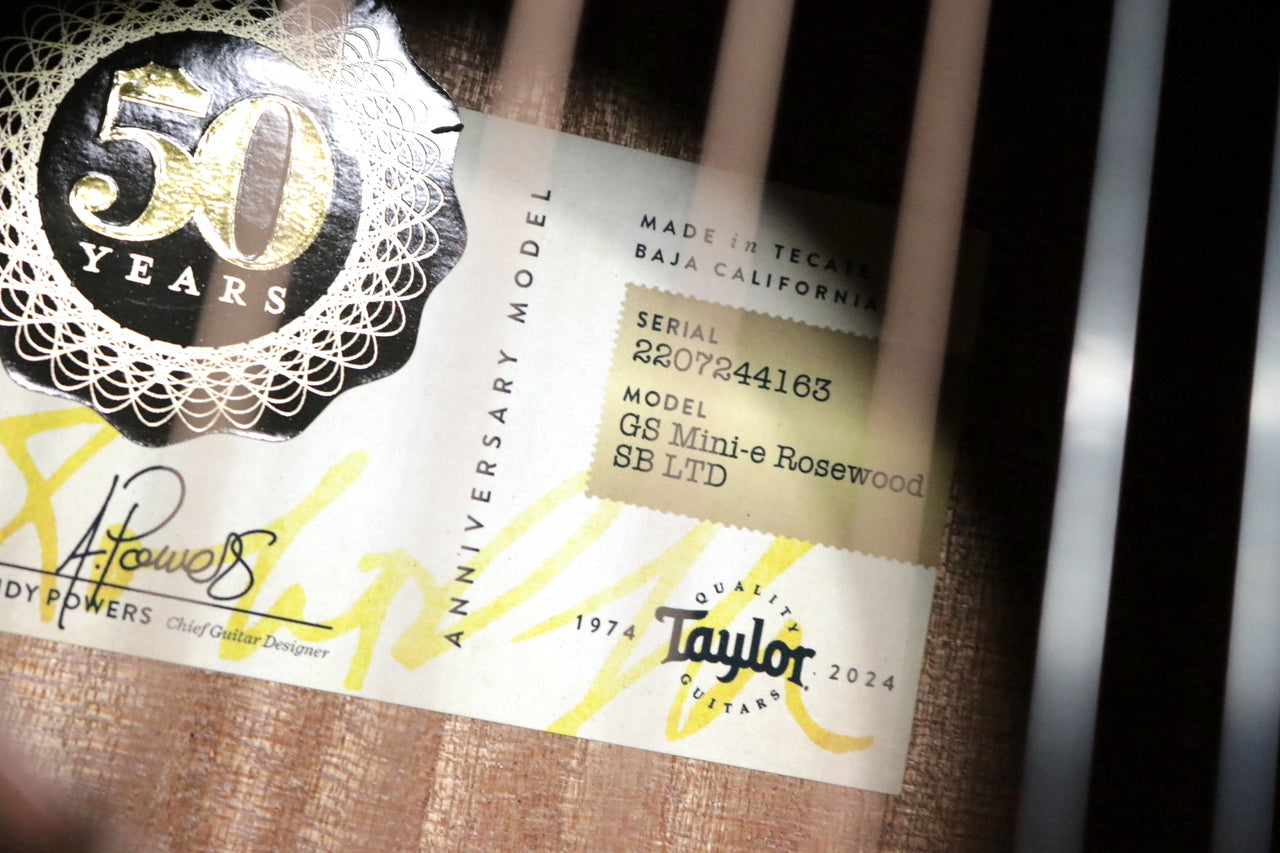 Taylor 50 Anniversary GS Mini-e Rosewood SB LTD [Taylor certified repairman worker]